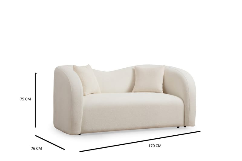 Azoula Sofa 2-personers - Beige - Møbler - Sofaer - 2 personers sofa