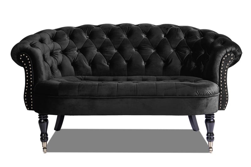 Chesterfield Ludovic Sofa 2-personers - Sort - M�øbler - Sofaer - 2 personers sofa