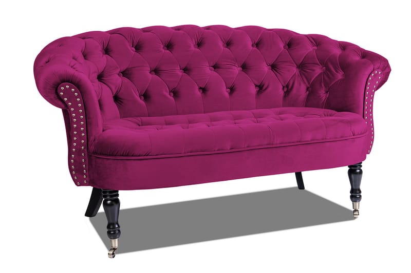 Chesterfield Ludovic Sofa 2-personers - Cerise - Møbler - Sofaer - 2 personers sofa