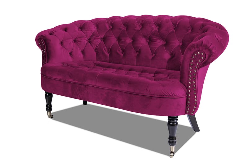 Chesterfield Ludovic Sofa 2-personers - Cerise - Møbler - Sofaer - 2 personers sofa