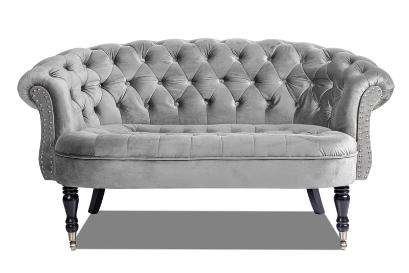 Chesterfield Ludovic Sofa 2-personers - Lysegrå - Møbler - Sofaer - 2 personers sofa