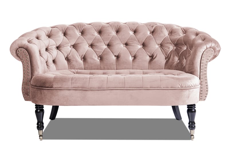 Chesterfield Ludovic Sofa 2-personers - Rosa - Møbler - Sofaer - 2 personers sofa