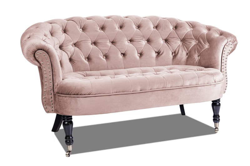 Chesterfield Ludovic Sofa 2-personers - Rosa - Møbler - Sofaer - 2 personers sofa