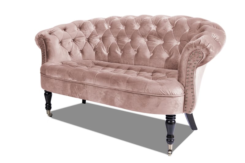 Chesterfield Ludovic Sofa 2-personers - Rosa - Møbler - Sofaer - 2 personers sofa