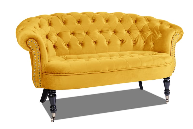 Chesterfield Ludovic Sofa 2-personers - Gul - Møbler - Sofaer - 2 personers sofa