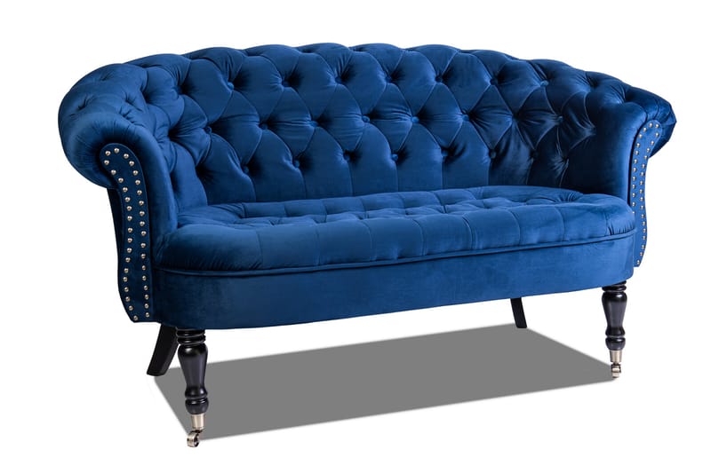 Chesterfield Ludovic Sofa 2-personers - Blå - Møbler - Sofaer - 2 personers sofa