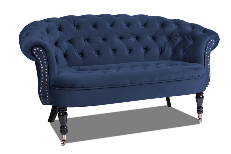 Chesterfield Ludovic Sofa 2-personers - Petrolblå - Møbler - Sofaer - 2 personers sofa