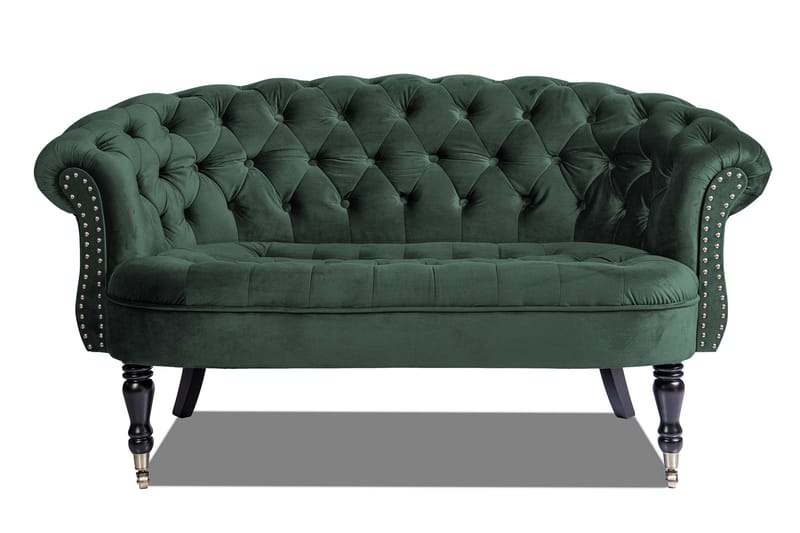 Chesterfield Ludovic Sofa 2-personers - Mørkegrøn - Møbler - Sofaer - 2 personers sofa