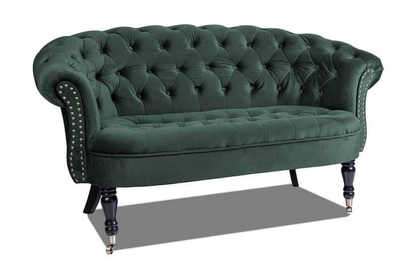 Chesterfield Ludovic Sofa 2-personers - Mørkegrøn - Møbler - Sofaer - 2 personers sofa