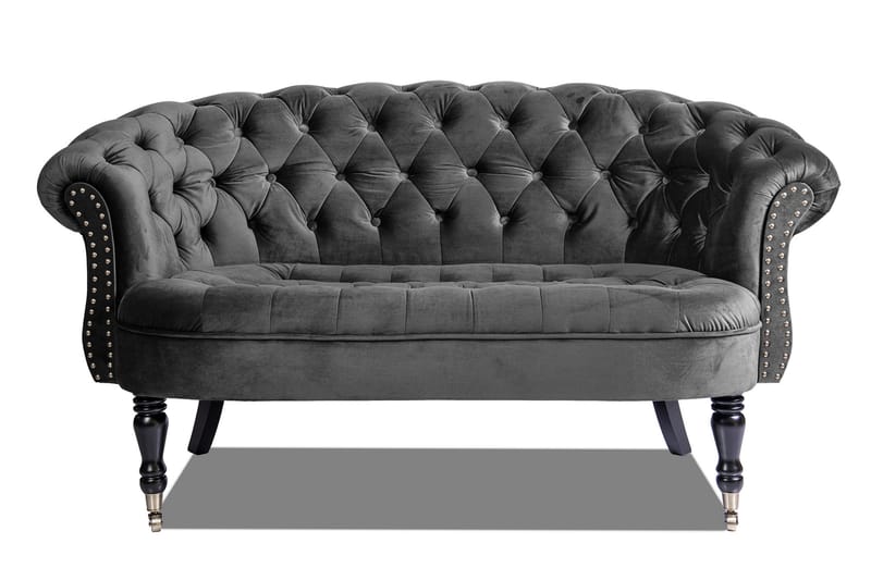 Chesterfield Ludovic Sofa 2-personers - Mørkegrå - Møbler - Sofaer - 2 personers sofa