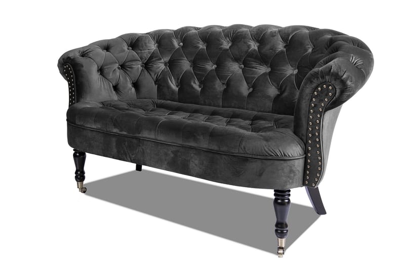 Chesterfield Ludovic Sofa 2-personers - Mørkegrå - Møbler - Sofaer - 2 personers sofa