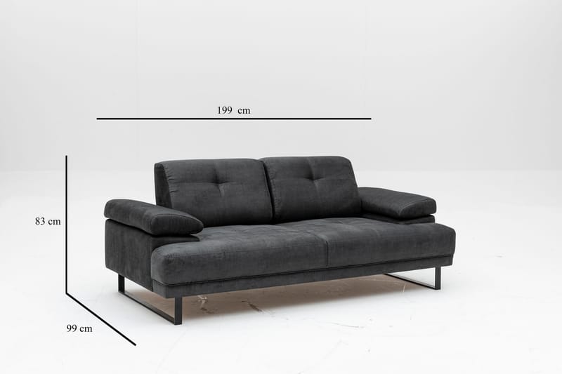 Kitimat Sofa 2-personers - Antracit - Møbler - Sofaer - 2 personers sofa