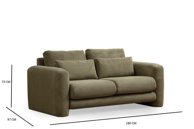 Makhan Sofa 2-personers - Grøn - Møbler - Sofaer - 2 personers sofa