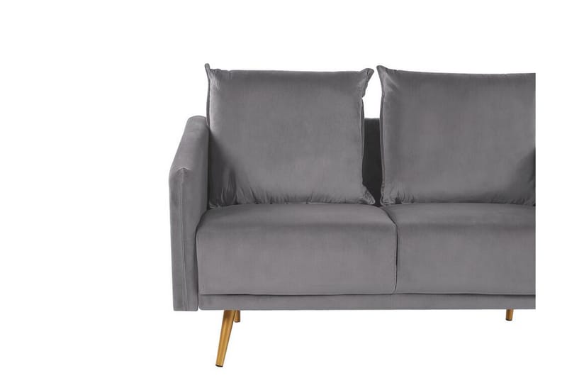 Maurana 2-Pers. Sofa - Velour/Grå - Møbler - Sofaer - 2 personers sofa