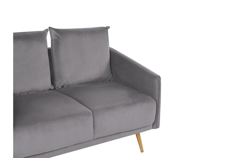 Maurana 2-Pers. Sofa - Velour/Grå - Møbler - Sofaer - 2 personers sofa