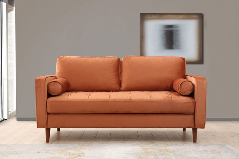 Mirrilnesh Sofa 2-Pers. - Orange - Møbler - Sofaer - 2 personers sofa