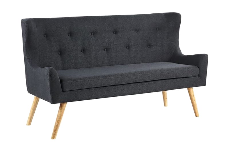 Skibby 2-Pers. Sofa - Sort - Møbler - Sofaer - 2 personers sofa