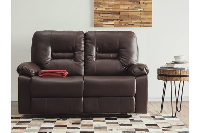 Sofasofa 2 sæder - Brun - 2 personers sofa