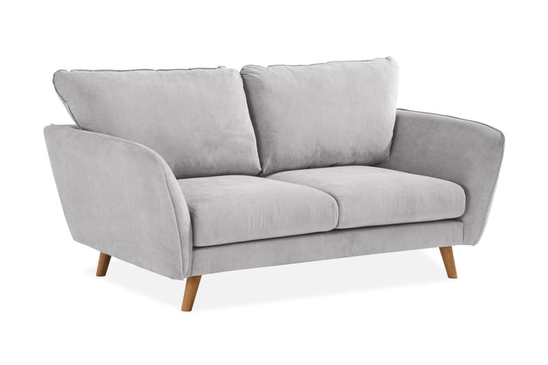 Trend Lyx 2-Pers. Sofa - Lysegrå/Eg - Møbler - Sofaer - 2 personers sofa