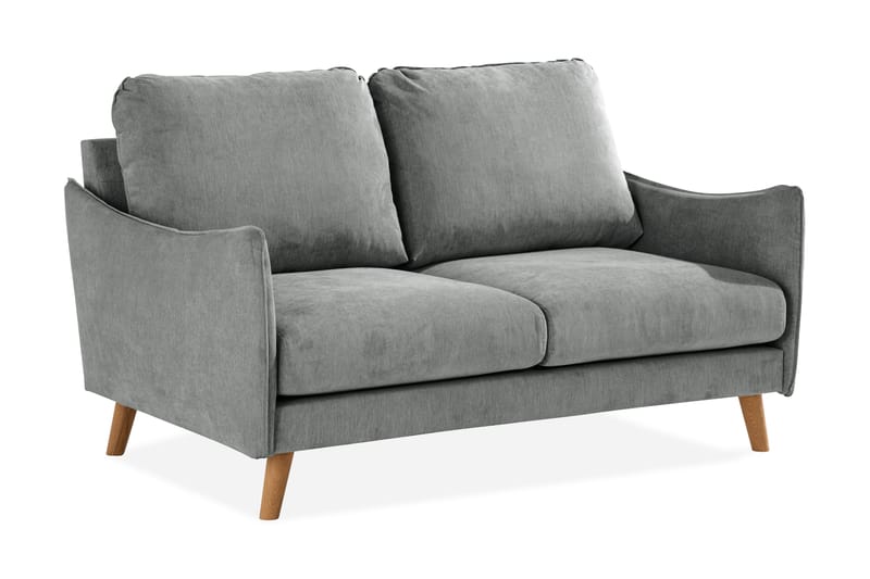 Trend Lyx 2-Pers. Sofa - Grå/Eg - Møbler - Sofaer - 2 personers sofa