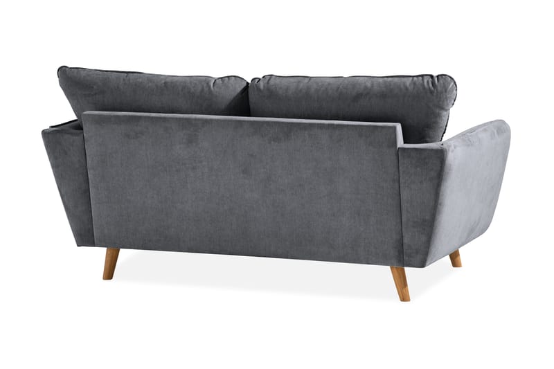 Trend Lyx 2-Pers. Sofa - Mørkegrå/Eg - Møbler - Sofaer - 2 personers sofa