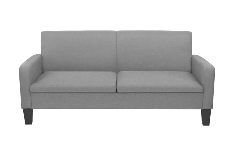 3-Personers Sofa 180 X 65 X 76 Cm Lysegrå - Grå - Møbler - Sofaer - 3 personers sofa