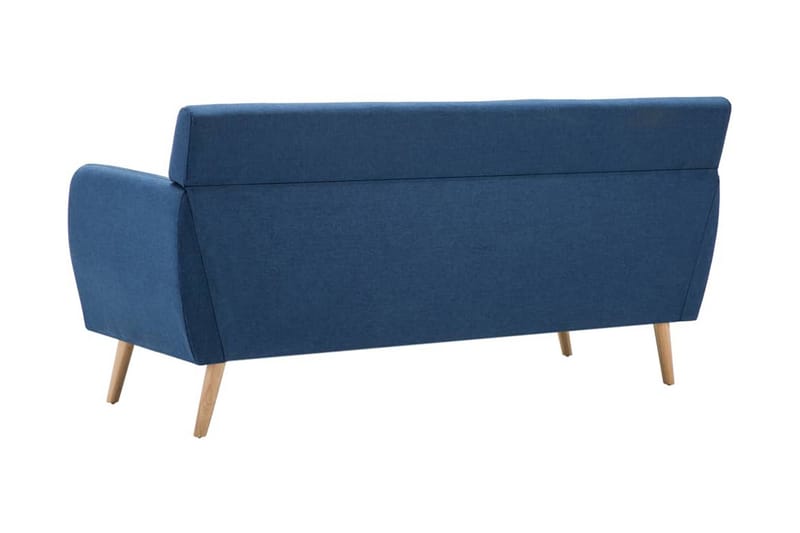 3-Personers Sofa Stofbeklædning 172 X 70 X 82 Cm Blå - Blå - Møbler - Sofaer - 3 personers sofa