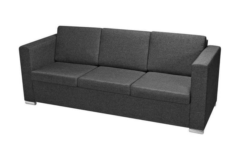 3 Pers. Sofa Mørkegråt Stof - Grå - Møbler - Sofaer - 3 personers sofa