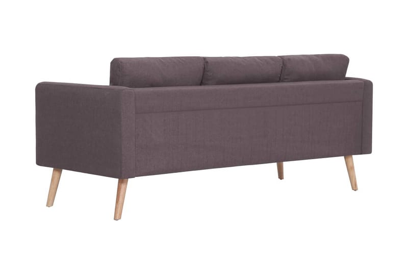 3-Personers Sofa I Stof Gråbrun - Brun - Møbler - Sofaer - 3 personers sofa