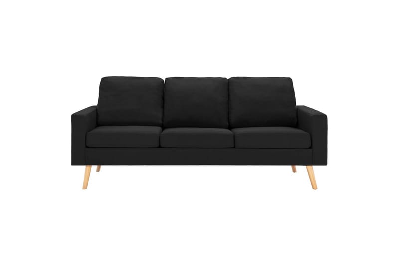 3-Personers Sofa Stof Sort - Møbler - Sofaer - 3 personers sofa