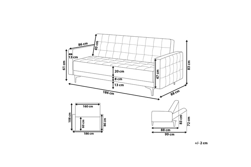 Aberdeen Sofa - Brun - Møbler - Sofaer - 3 personers sofa