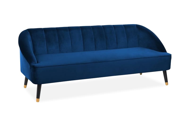 Alsvag Sofa 2-4 pers - Blå - 3 personers sofa