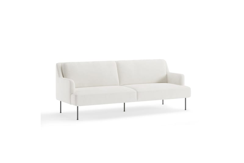 Angele Sofa 3-personers - Hvid Bouclé - Møbler - Sofaer - 3 personers sofa