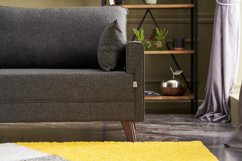 Antigua 3-personers Sofa - Antracit/Natur - Møbler - Sofaer - 3 personers sofa