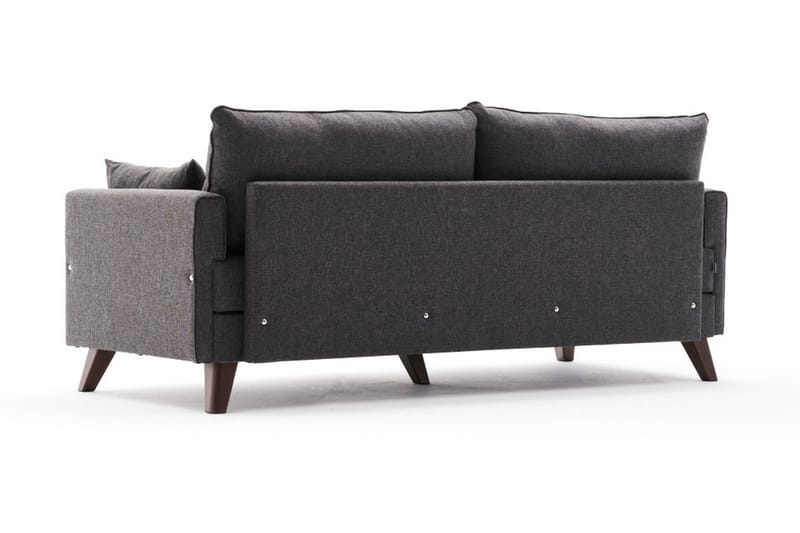 Antigua 3-personers Sofa - Antracit/Brun - Møbler - Sofaer - 3 personers sofa