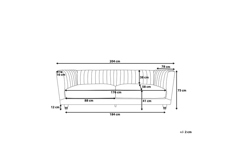 Arvika Sofa 2-4 sæder - Grøn - Møbler - Sofaer - 3 personers sofa