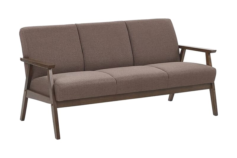 Asnes 3-Pers. Sofa - Brun - Møbler - Sofaer - 3 personers sofa