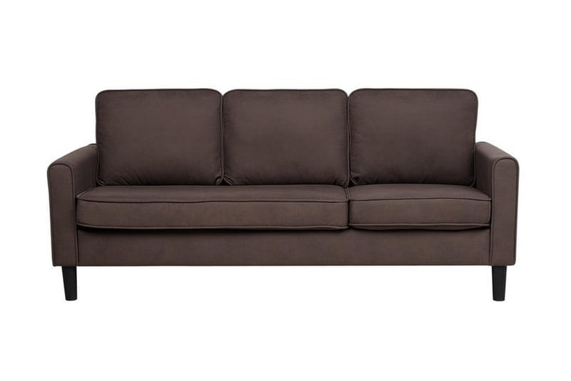 Avesta Sofa 2-4 sæde med fodskammel - Brun - 3 personers sofa