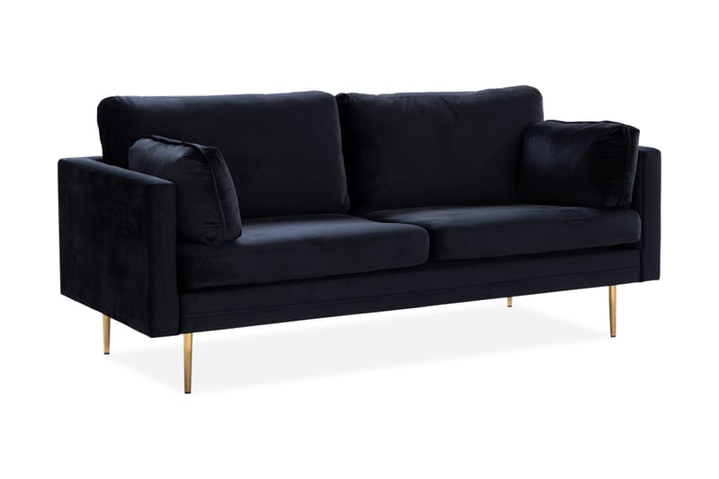 Bloom 3-pers. Sofa - Sort - Møbler - Sofaer - 3 personers sofa