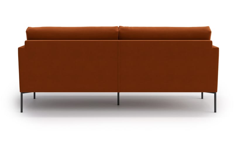 Blues 3-Pers. Sofa - Velour/Orange/Brun - Møbler - Sofaer - 3 personers sofa