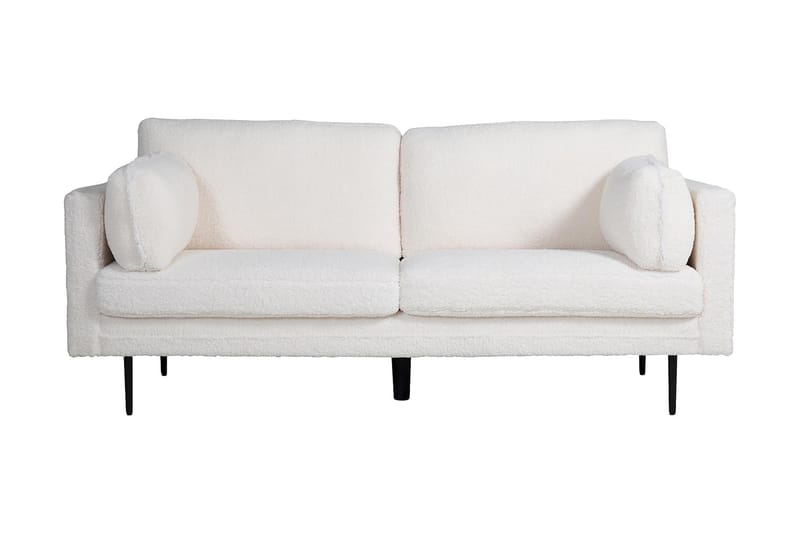 Boom 3-Pers. sofa, teddymateriale - Hvid - Møbler - Sofaer - 3 personers sofa