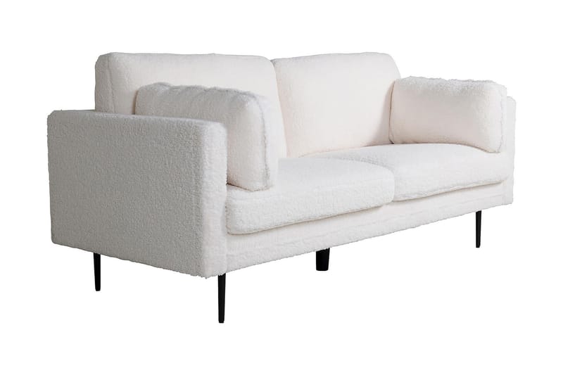 Boom 3-Pers. sofa, teddymateriale - Hvid - Møbler - Sofaer - 3 personers sofa