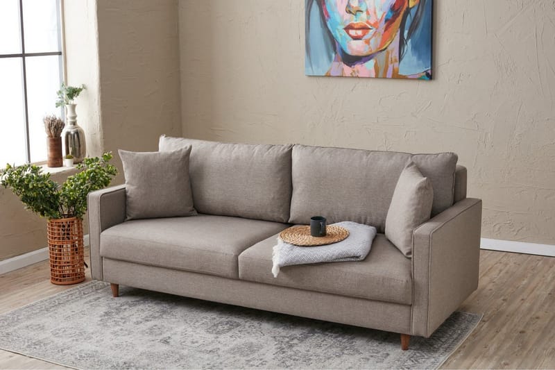 Braneles Sofa 3-personers - Beige - Møbler - Sofaer - 3 personers sofa