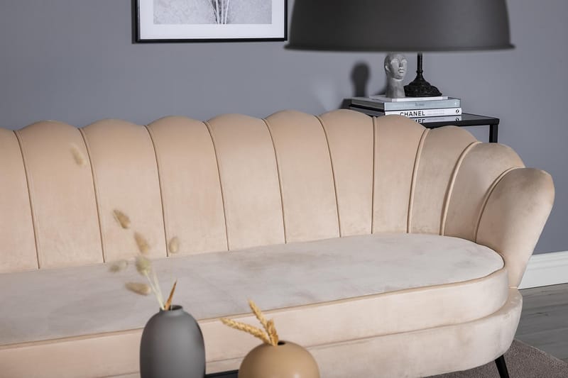 Calais 3-pers Sofa - Beige - Møbler - Sofaer - 3 personers sofa