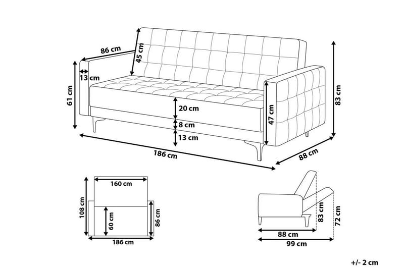 Casonya Sofa - Hvid - Møbler - Sofaer - 3 personers sofa