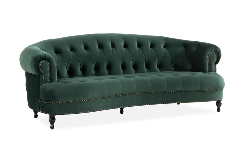 Castelano 3-pers Sofa - Grøn - Møbler - Sofaer - 3 personers sofa