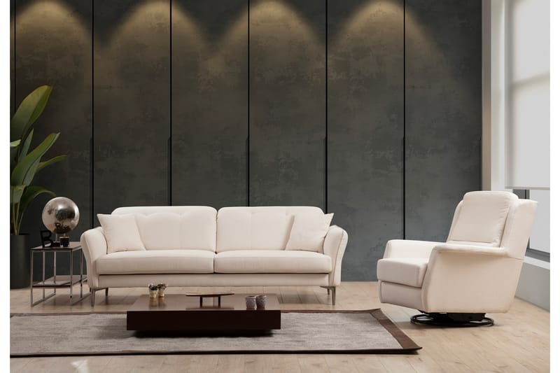 Chandara Sofa 3-seter - Hvid - Møbler - Sofaer - 3 personers sofa