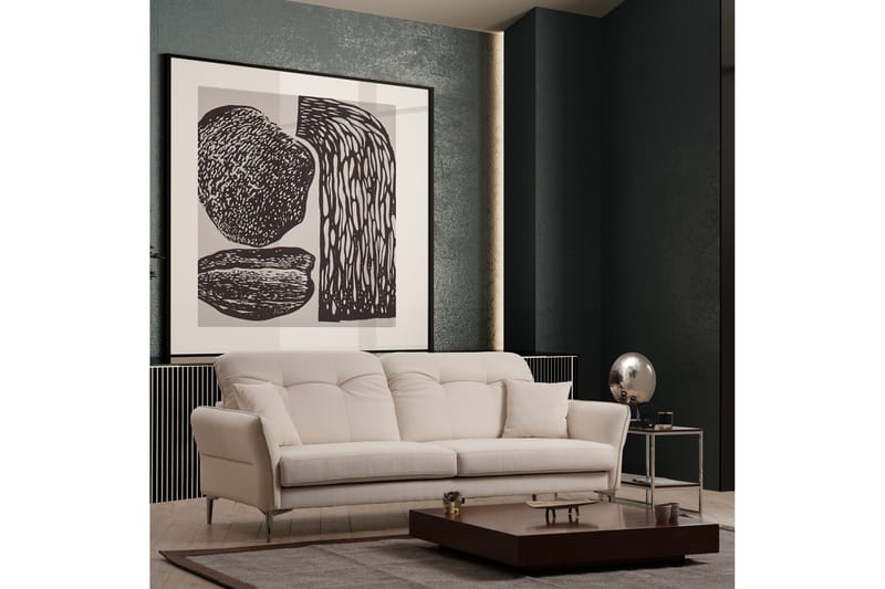 Chandara Sofa 3-seter - Hvid - Møbler - Sofaer - 3 personers sofa