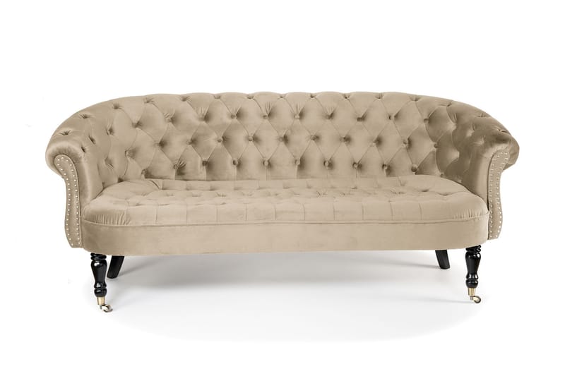 Chesterfield Ludovic Sofa 3-personers - Beige - Møbler - Sofaer - 3 personers sofa