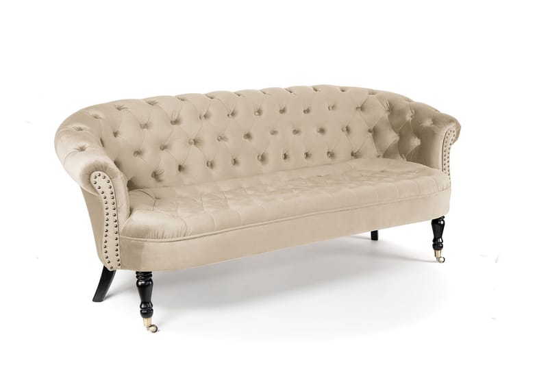 Chesterfield Ludovic Sofa 3-personers - Beige - Møbler - Sofaer - 3 personers sofa